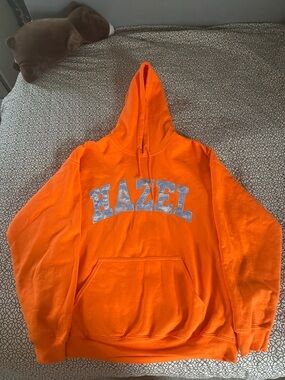 Hazel Orange Women's Hoodie Sweatshirt